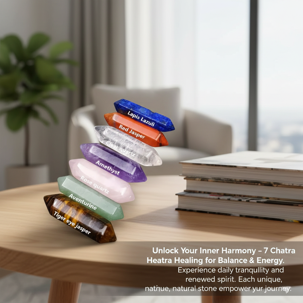 Quartz Harmony™ | 14 Piece Pointed Quartz Crystal Set for Meditation, Chakra Balance and Home Decor