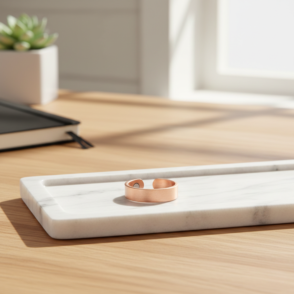 Calmi Ring™ | Adjustable Copper Magnetic Ring for Everyday Balance