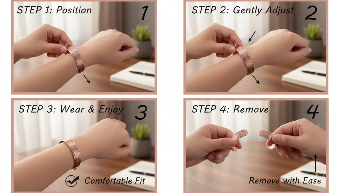 Calmi Set™ | Adjustable Twisted Copper Magnetic Bracelet and Ring for Everyday Balance