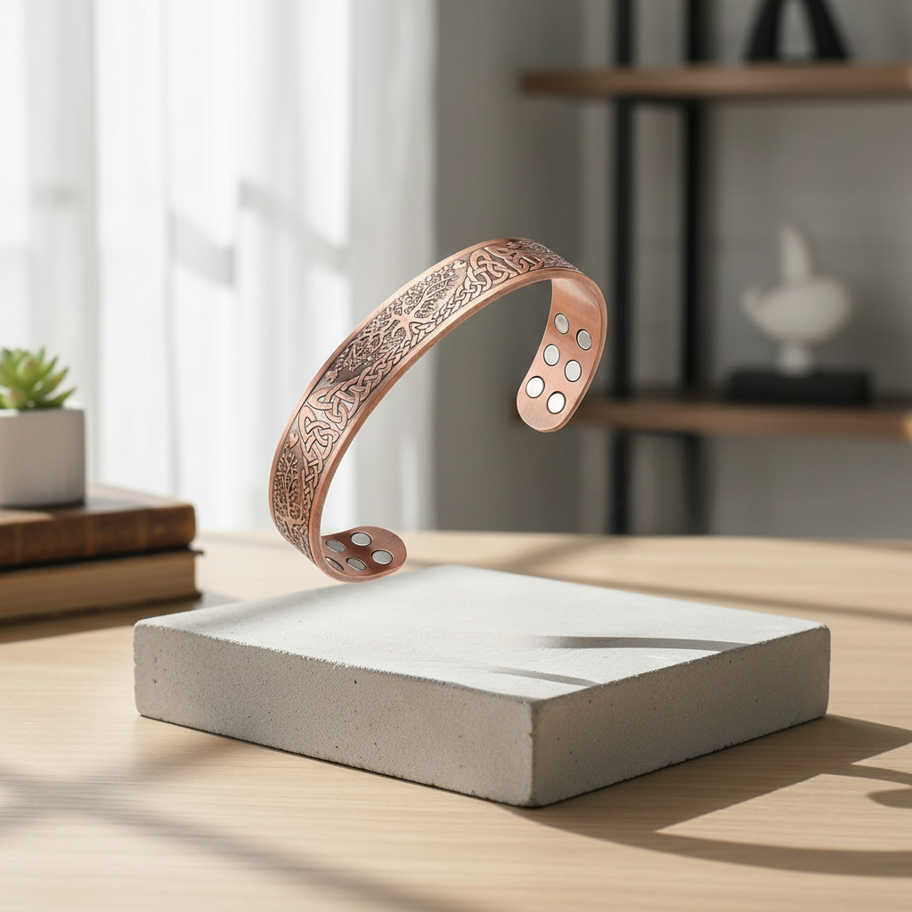 Calmi Tree™ | Tree of Life Copper Magnetic Cuff Bracelet for Men and Women